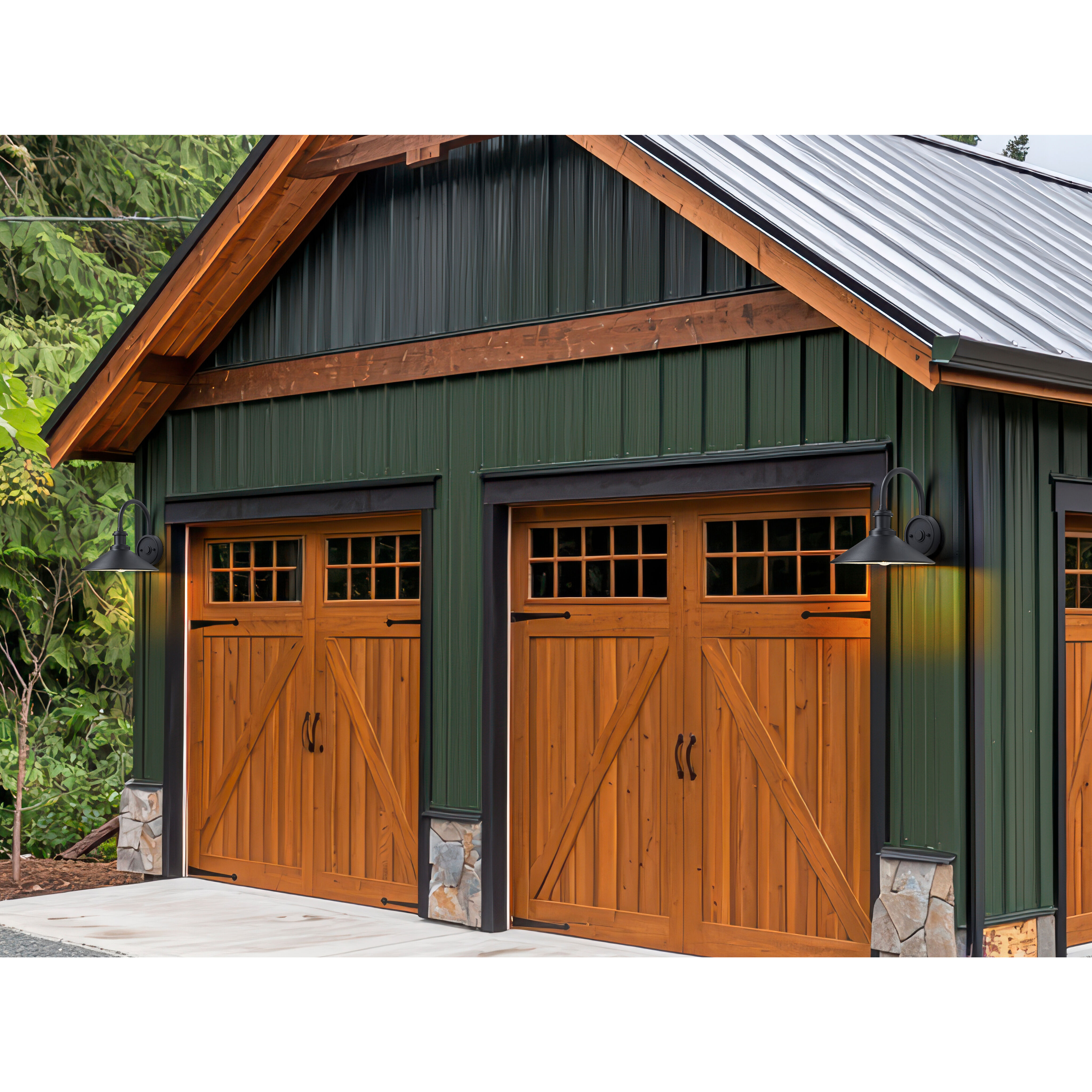 RLM 1 Light 11.25 inch Sand Black Outdoor Wall Light