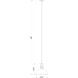Melange 1 Light 13.25 inch Matte Black Pendant Ceiling Light in Matte Black Steel