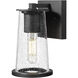Bar Harbor 1 Light 9 inch Sand Black Outdoor Wall Light