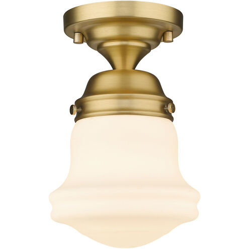 Vaughn 1 Light 6 inch Heritage Brass Flush Mount Ceiling Light