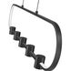 Saros LED 42 inch Matte Black Linear Chandelier Ceiling Light