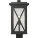 Brookside 1 Light 18.75 inch Black Outdoor Post Mount Fixture