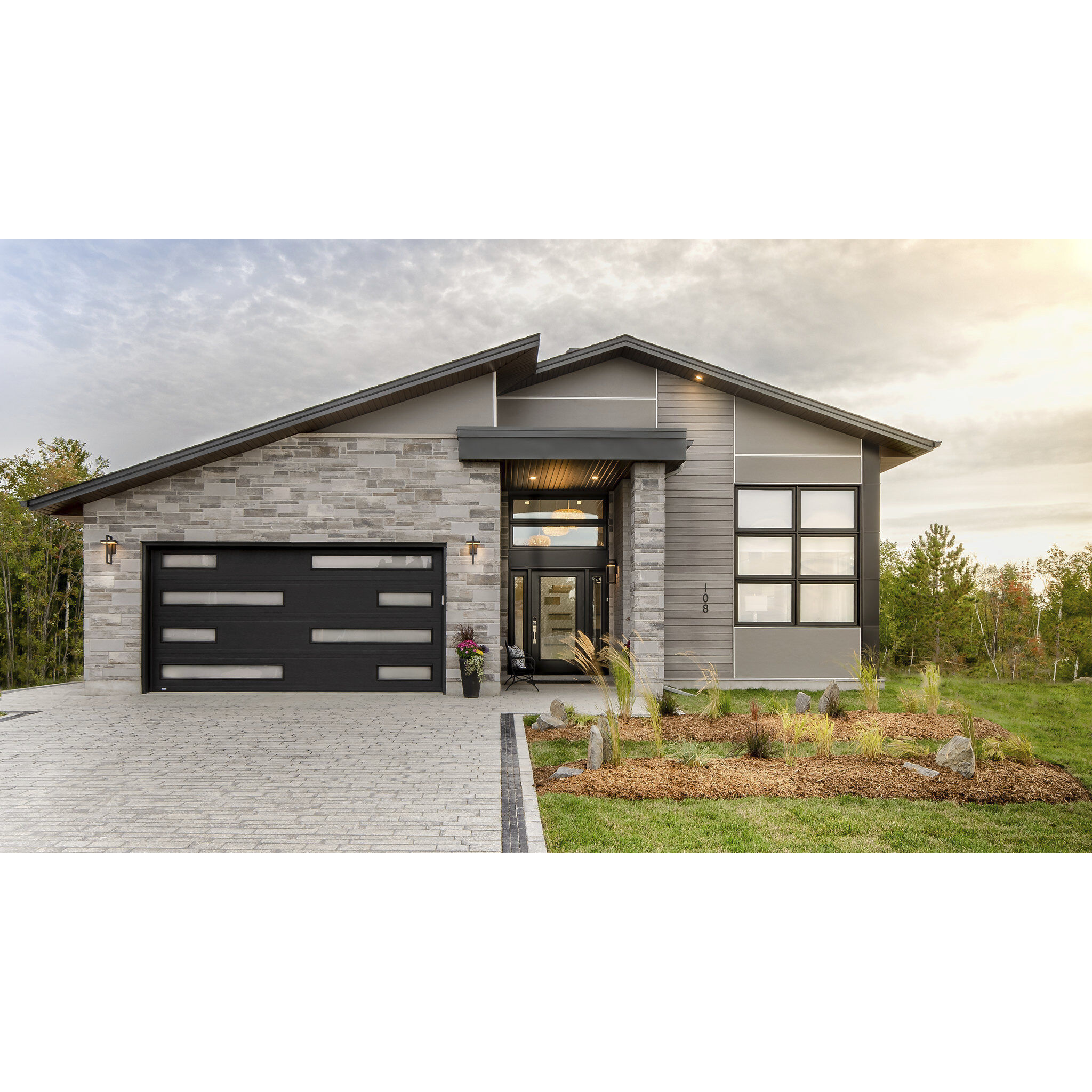 Luttrel LED 18 inch Black Outdoor Wall Light