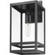 Nuri 1 Light 17.5 inch Black Outdoor Wall Light