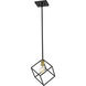 Vertical 1 Light 11.25 inch Bronze and Olde Brass Pendant Ceiling Light