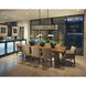 Dealey 7 Light 42.75 inch Matte Black Linear Chandelier Ceiling Light