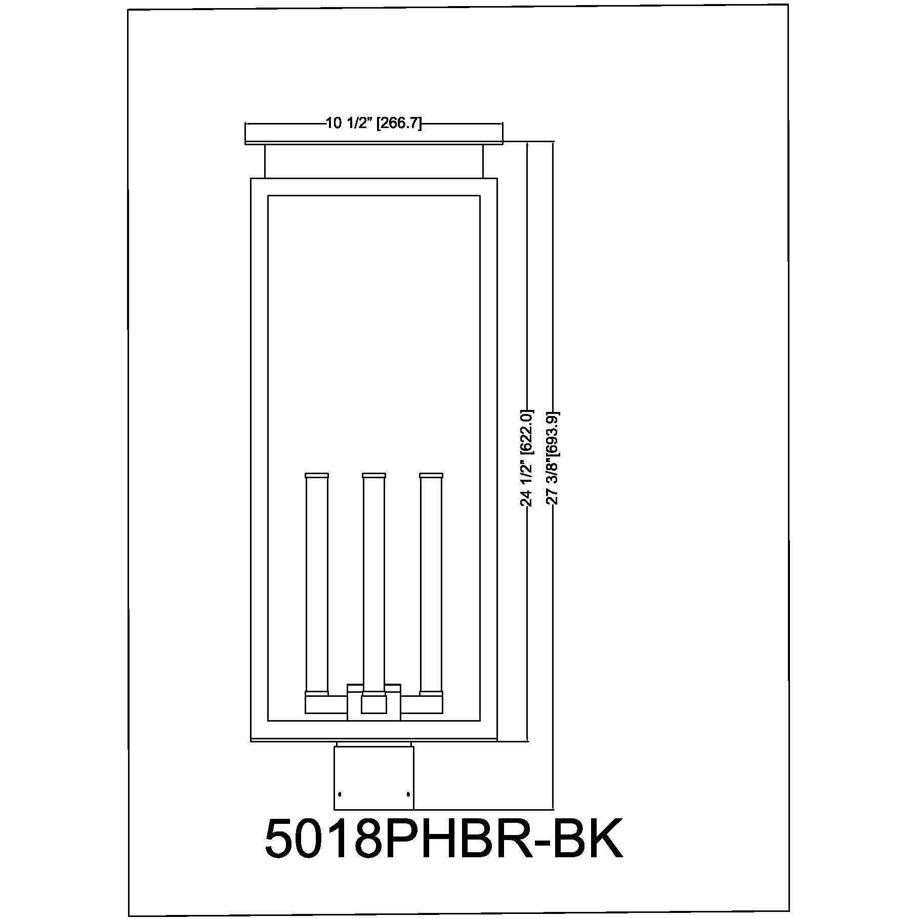 Nova 4 Light 27.5 inch Black Outdoor Post Mount Fixture in Clear Glass