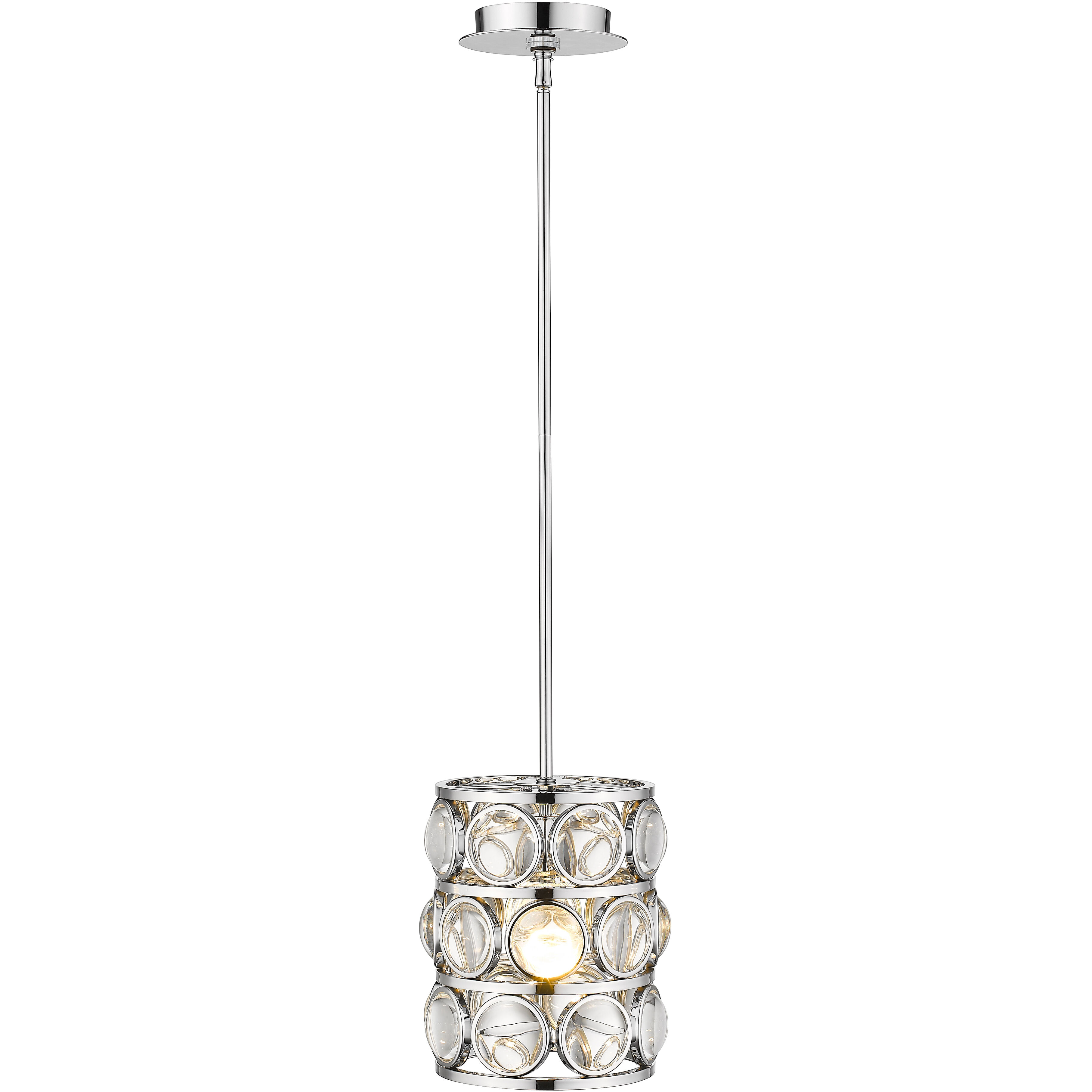 Eternity 1 Light 9 inch Chrome Pendant Ceiling Light