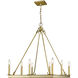 Barclay 8 Light 26 inch Olde Brass Chandelier Ceiling Light