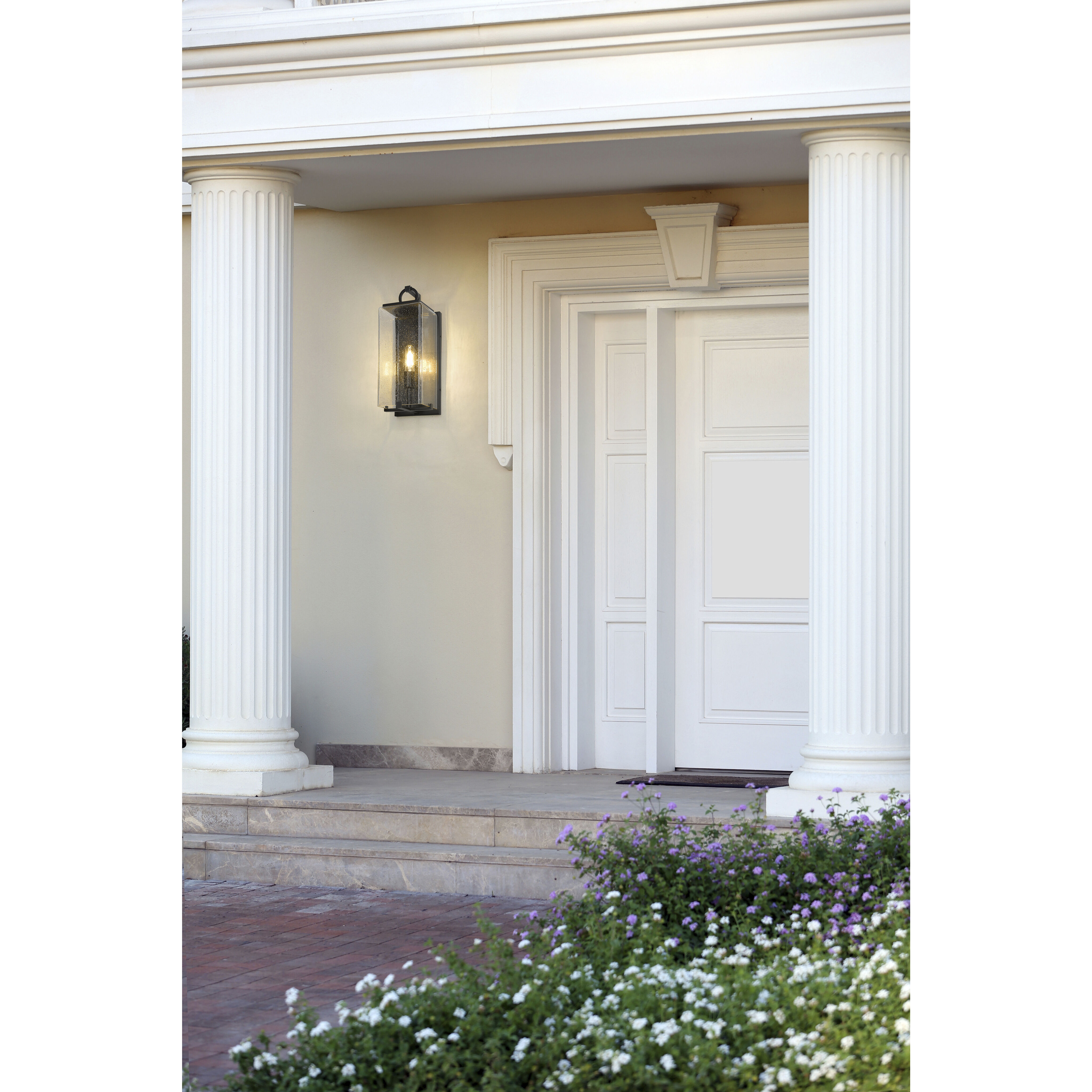 Sana 1 Light 18.5 inch Black Outdoor Wall Light