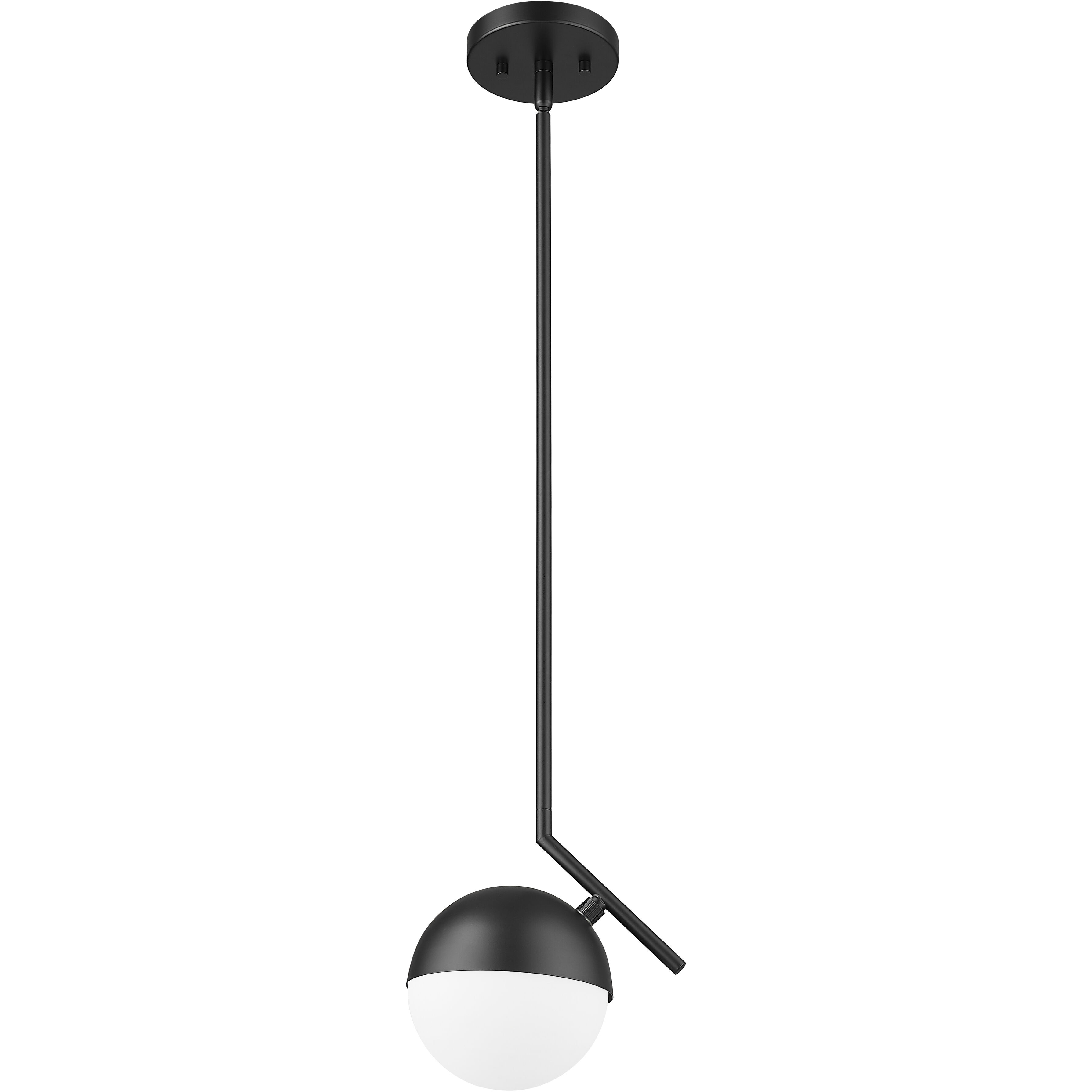 Realm Sphere 1 Light 8.5 inch Matte Black Pendant Ceiling Light