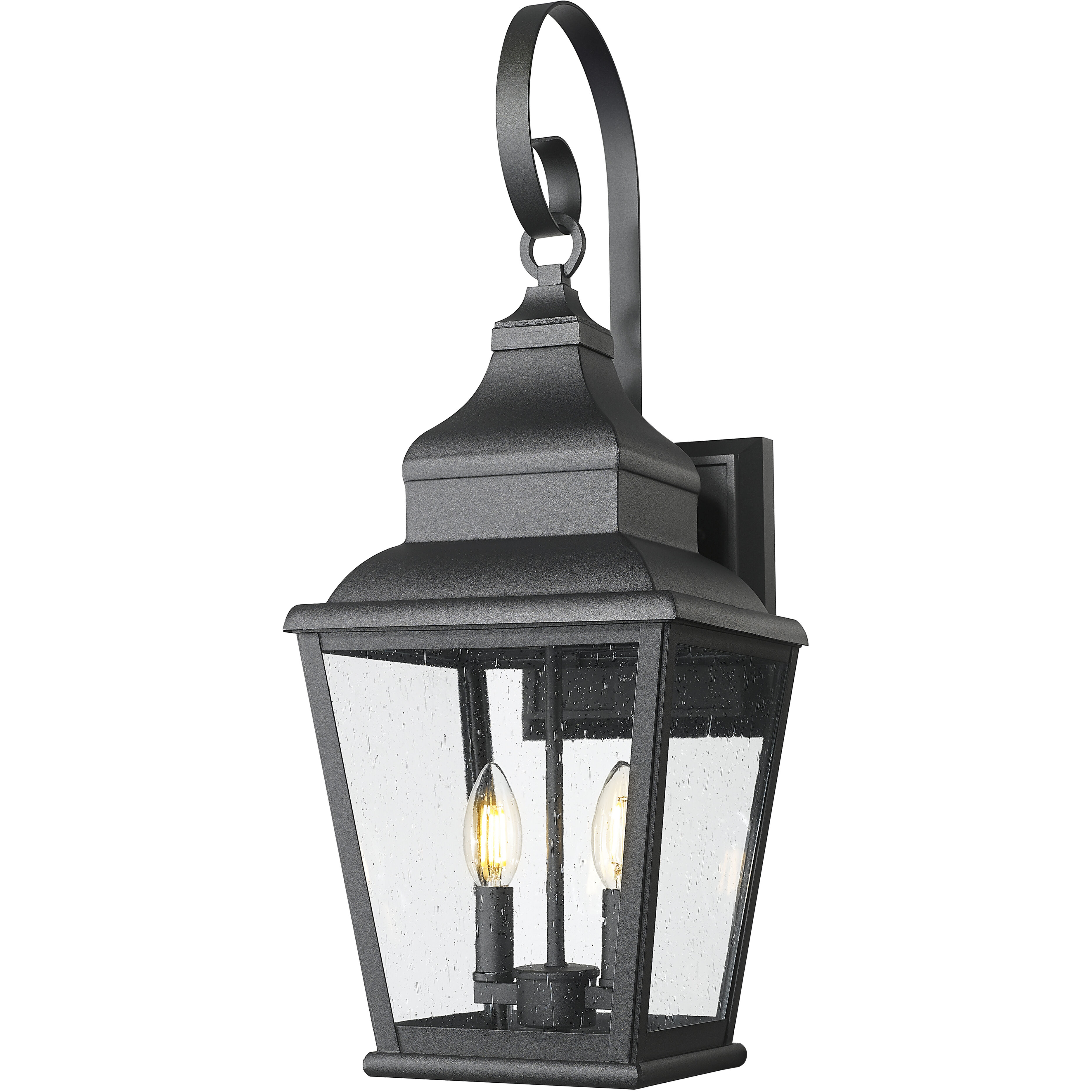 Raphael 2 Light 23.75 inch Sand Black Outdoor Wall Light in Soft Sand Black