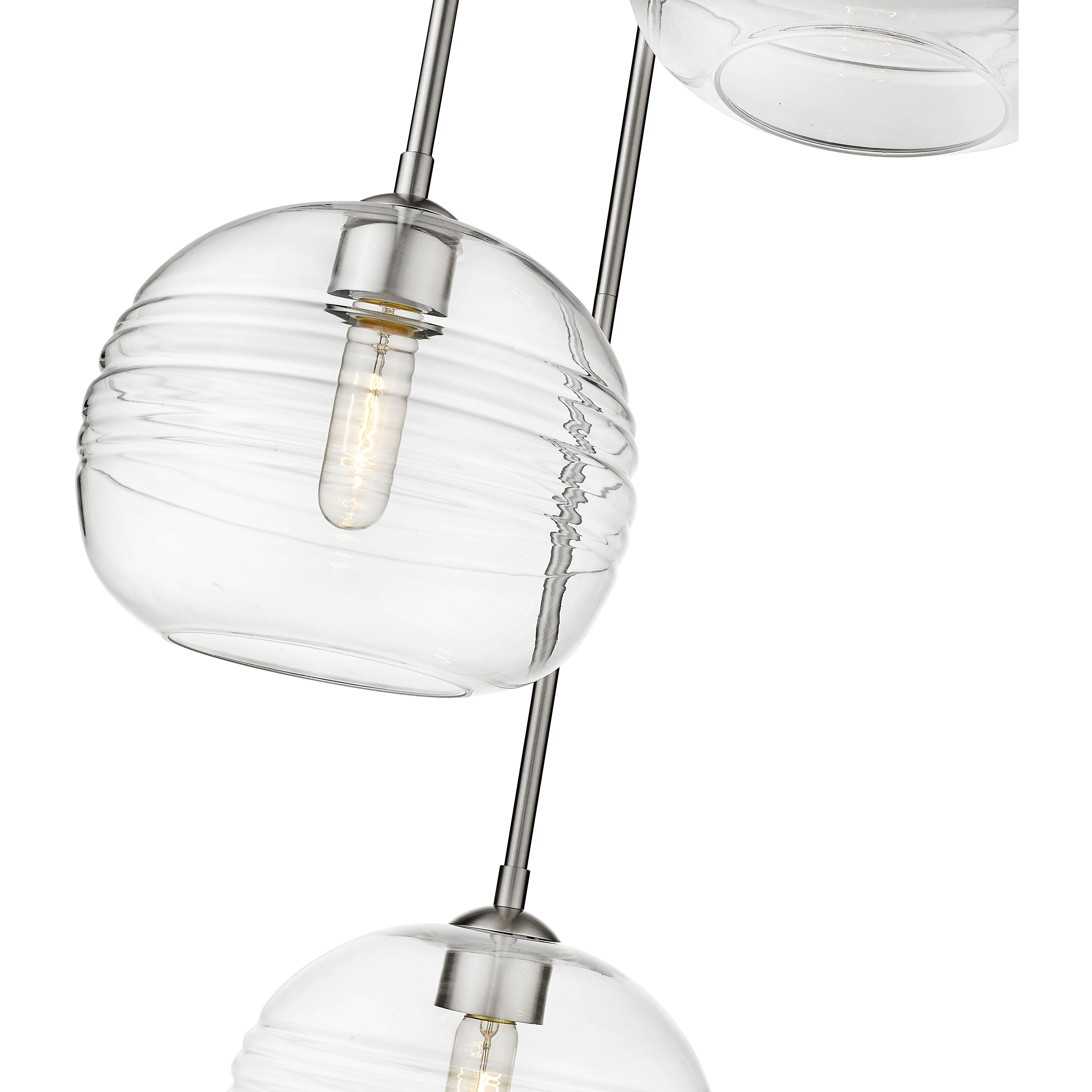 Harmony 3 Light 20 inch Brushed Nickel Chandelier Ceiling Light