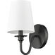 Gianna 1 Light 5.5 inch Matte Black Wall Sconce Wall Light