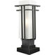 Abbey 1 Light 18.25 inch Outdoor Rubbed Bronze Outdoor Pier Mounted Fixture in Oil Rubbed Bronze