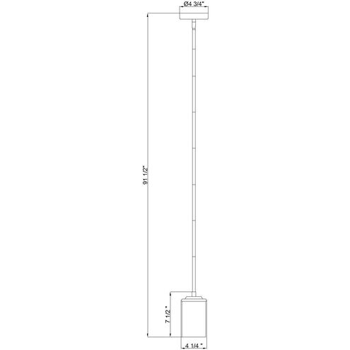 Thayer 1 Light 4.75 inch Brushed Nickel Pendant Ceiling Light