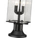 Sana 2 Light 22.25 inch Black Outdoor Pier Mounted Fixture