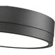 Algar LED 12 inch Matte Black Flush Mount Ceiling Light