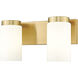 Burk 2 Light 13.75 inch Luxe Gold Bath Vanity Light Wall Light