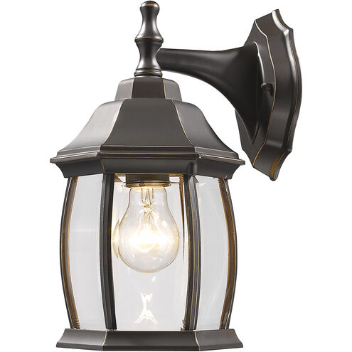 Waterdown 1 Light 11.75 inch Oil Rubbed Bronze Outdoor Wall Light