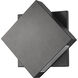 Quadrate LED 9.25 inch Black Outdoor Wall Light