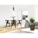 Parsons 6 Light 27 inch Matte Black and Olde Brass Chandelier Ceiling Light