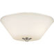 Jarra 3 Light 15 inch Brushed Nickel Flush Mount Ceiling Light