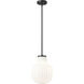 Newbury 1 Light 10 inch Matte Black Pendant Ceiling Light