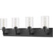 Savannah 4 Light 31.5 inch Bronze Vanity Wall Light