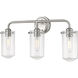 Delaney 3 Light 22 inch Brushed Nickel Vanity Wall Light