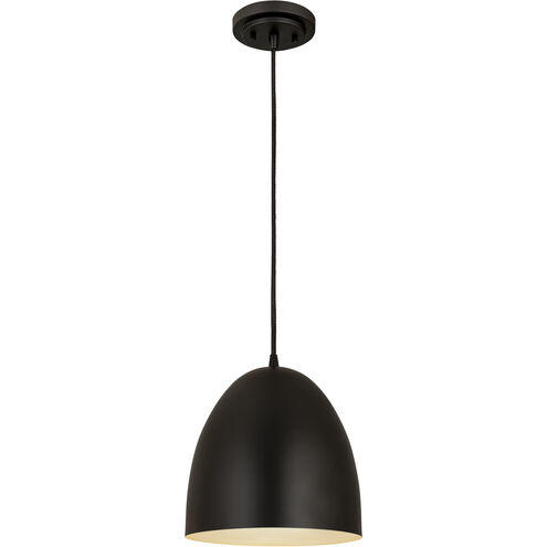 Z-Studio 1 Light 9.5 inch Satin Black Pendant Ceiling Light in Matte Black