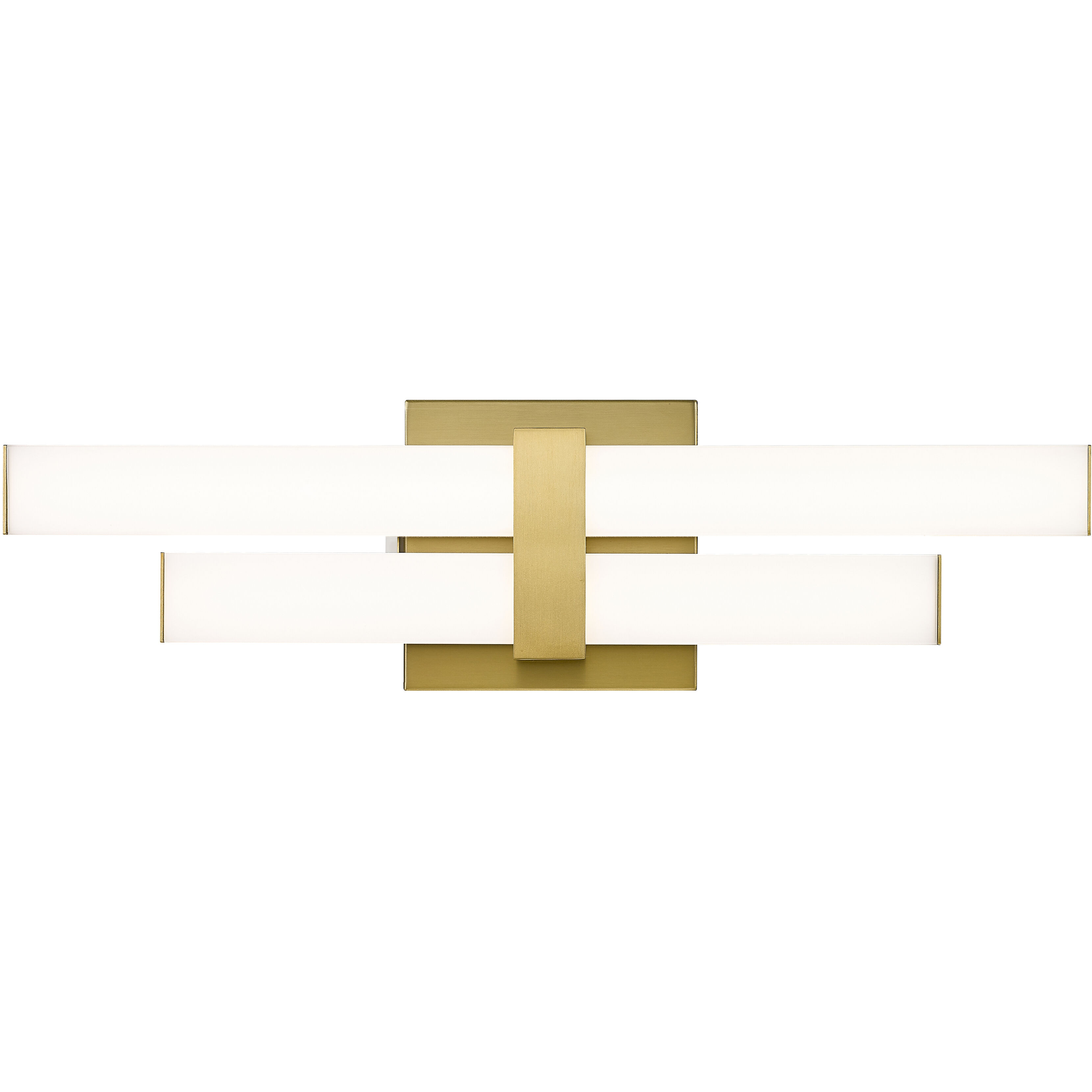 Zane LED 18 inch Modern Gold Vanity Wall Light