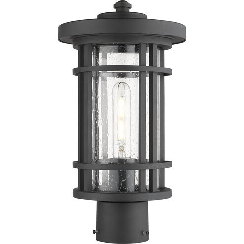 Jordan 1 Light 14.75 inch Black Outdoor Post Mount Fixture