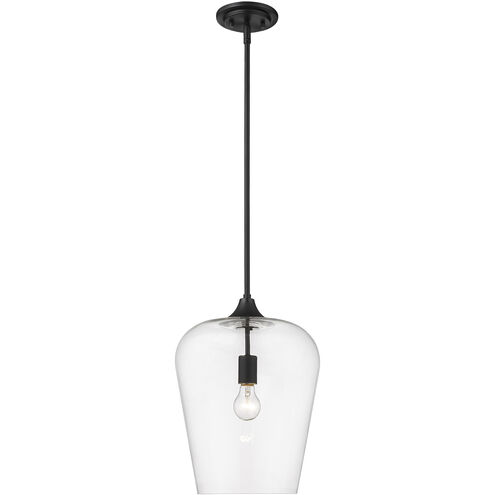 Joliet 1 Light 12 inch Matte Black Pendant Ceiling Light
