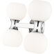 Artemis 4 Light 13 inch Chrome Vanity Wall Light
