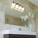 Bryant 4 Light 32 inch Matte Black Vanity Wall Light