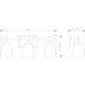 Lauren 3 Light 22 inch Matte Black Vanity Wall Light