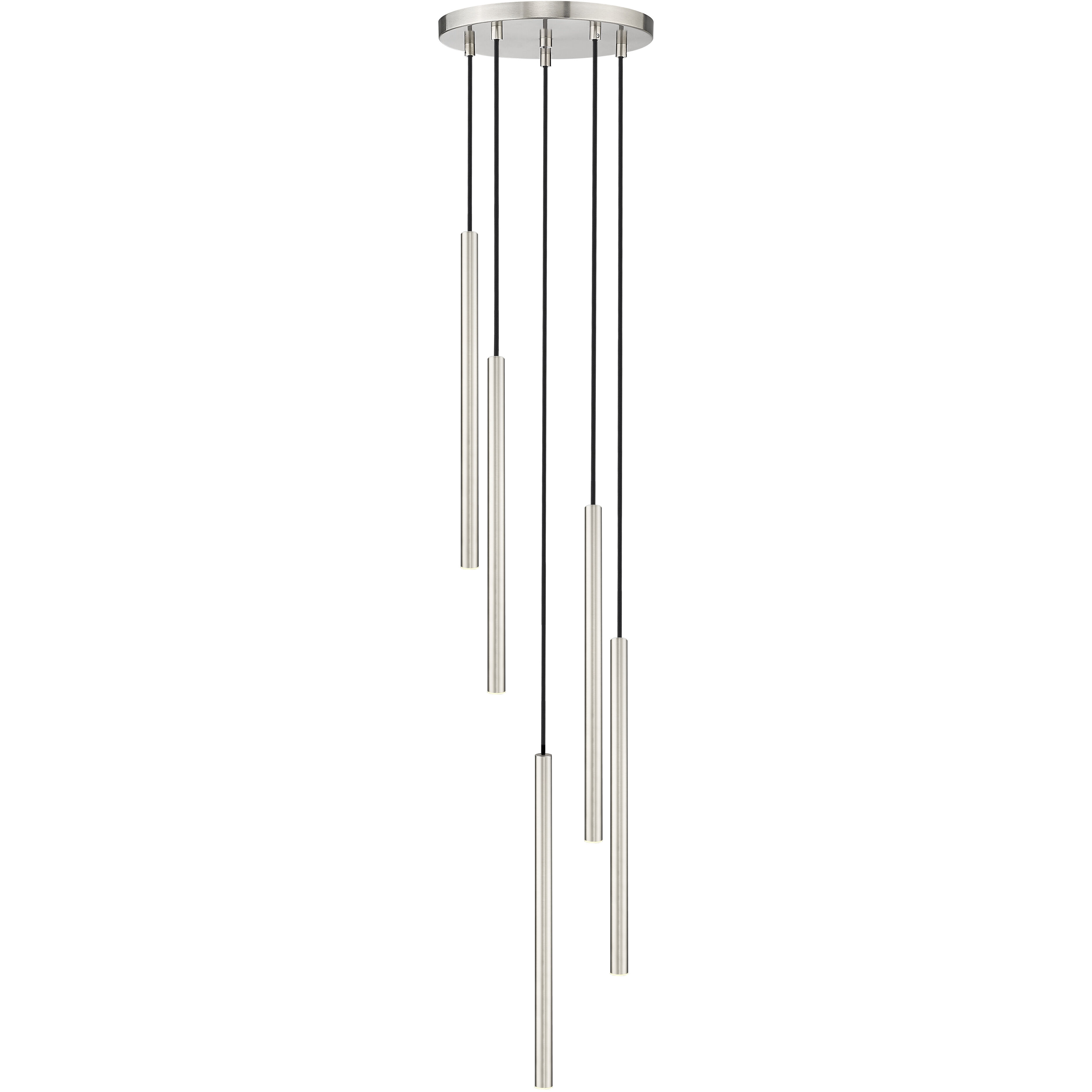 Forest LED 12 inch Brushed Nickel Chandelier Ceiling Light