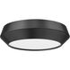 Quasars LED 12 inch Matte Black Flush Mount Ceiling Light