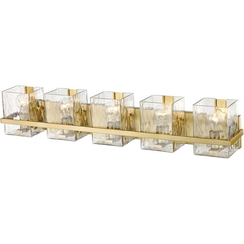 Bennington 5 Light 36.25 inch Modern Gold Vanity Wall Light