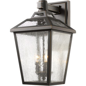 Bayland 3 Light 20.13 inch Oil Rubbed Bronze Outdoor Wall Light in 11.64, back plate is 6 " w x 12 " H