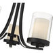 Willow 3 Light 16 inch Matte Black Chandelier Ceiling Light