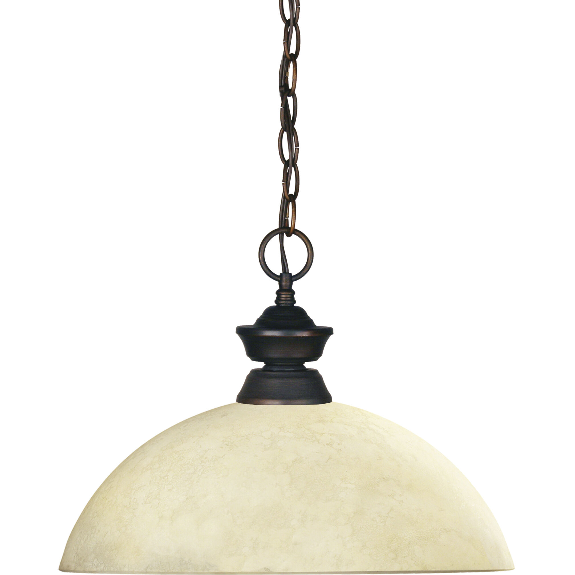 Shark 1 Light 14 inch Olde Bronze Pendant Ceiling Light in Dome Golden Mottle Glass, 4.67