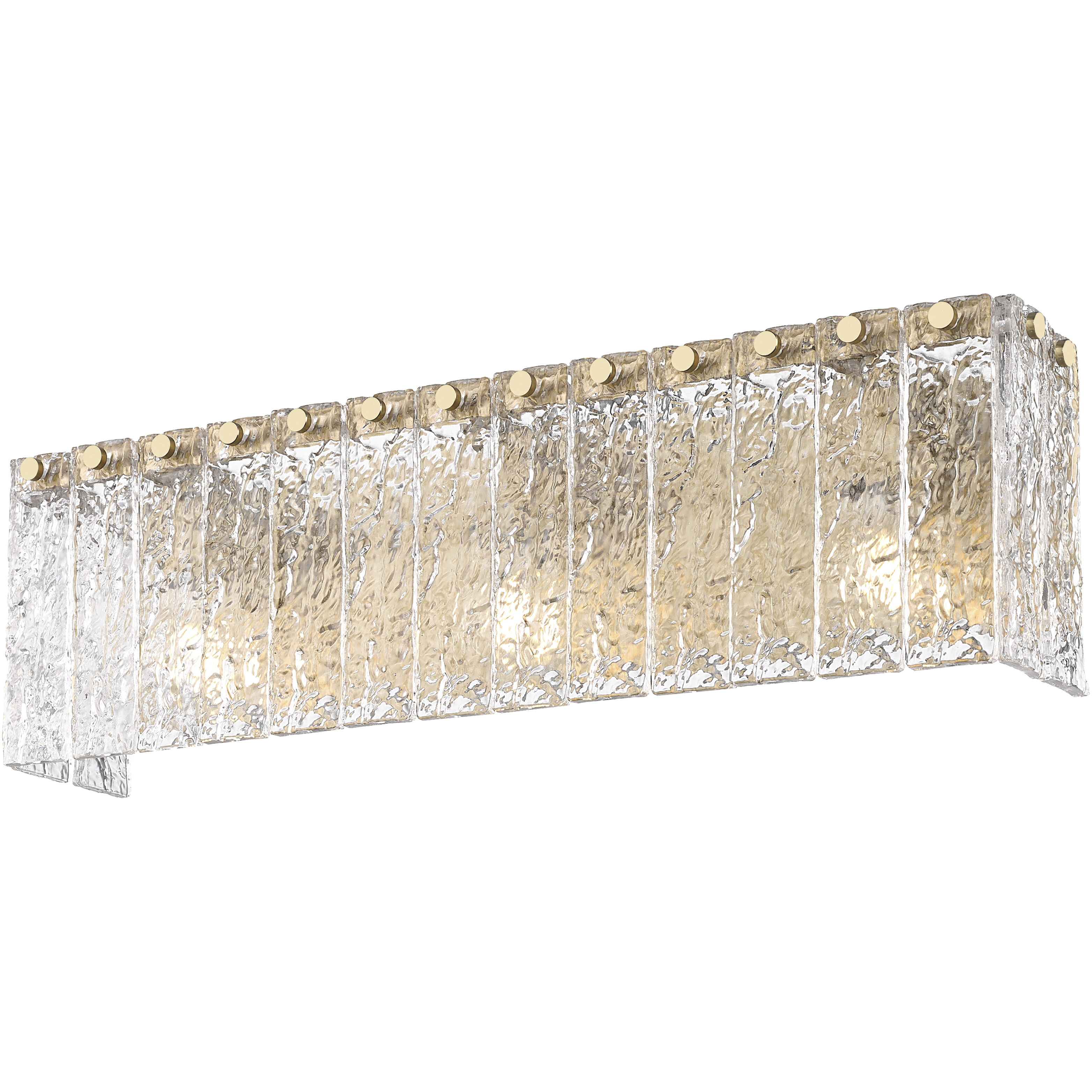 Glacier 3 Light 24 inch Modern Gold Vanity Wall Light