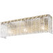 Glacier 3 Light 24 inch Modern Gold Vanity Wall Light