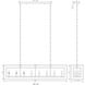 Infinity 16 Light 56 inch Misty Charcoal Linear Chandelier Ceiling Light