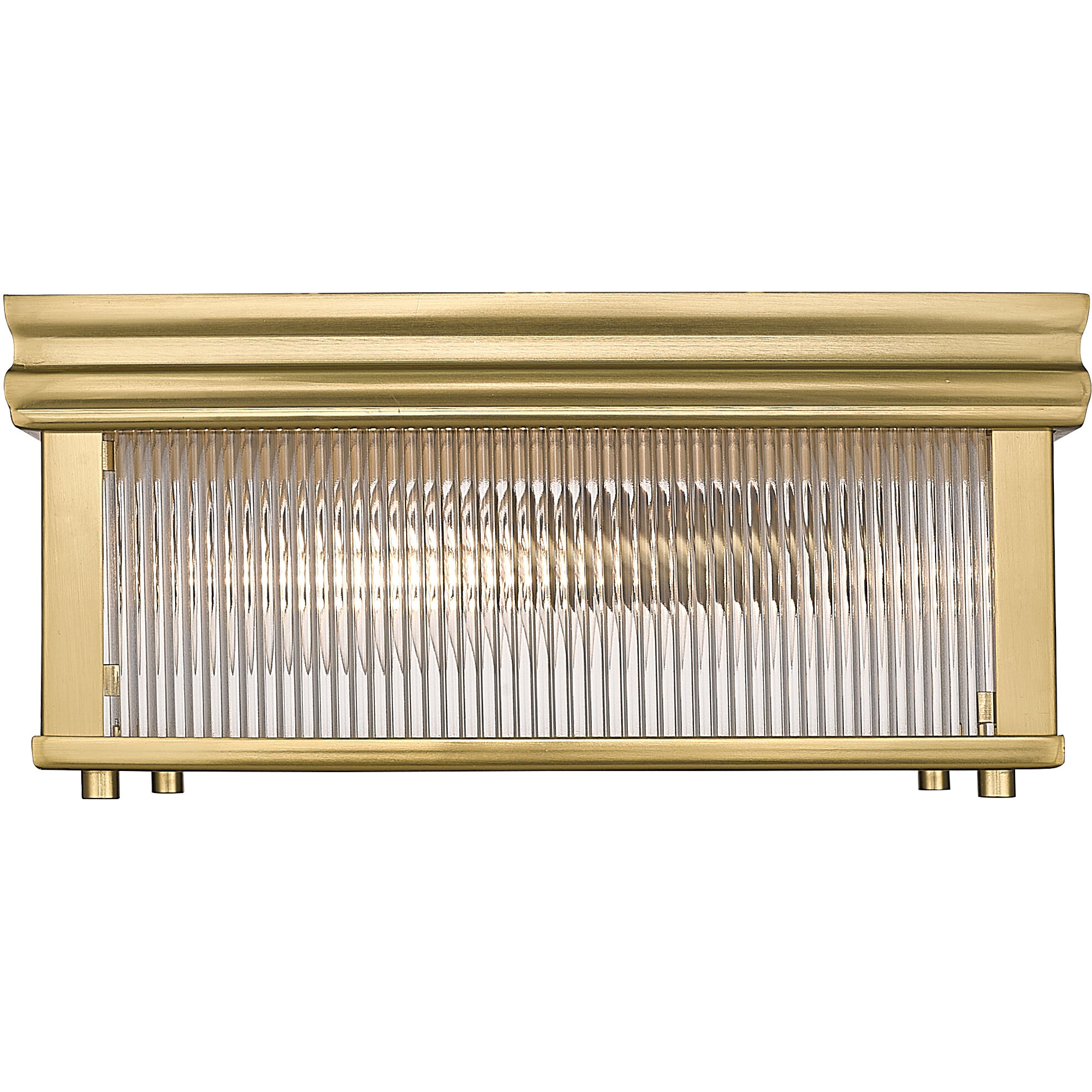 Carnaby 2 Light 13 inch Modern Gold Flush Mount Ceiling Light