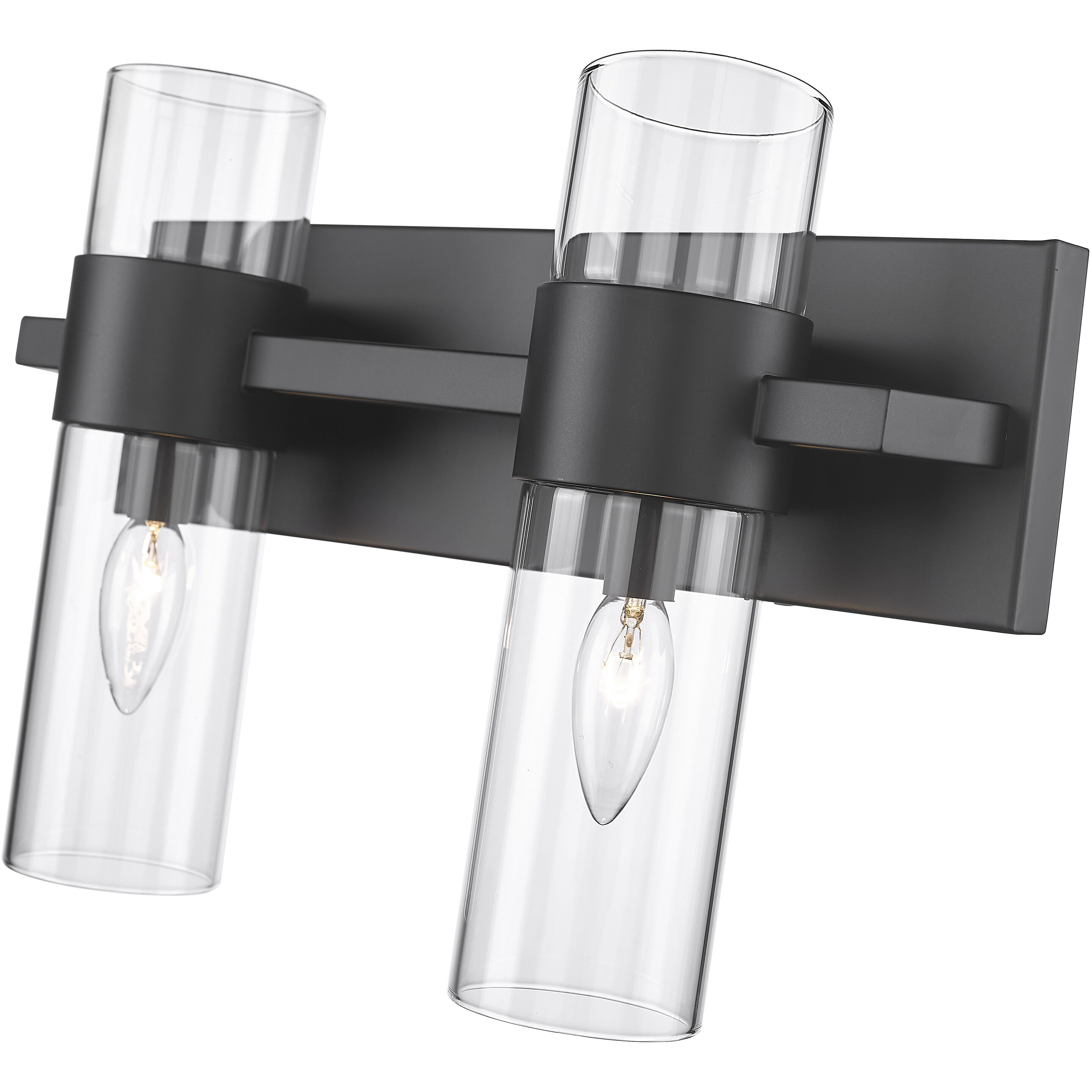 Lawson 2 Light 17 inch Matte Black Vanity Wall Light