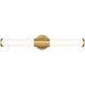 Warwick LED 25.25 inch Modern Gold Bath Vanity Wall Light