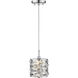 Aludra 1 Light 6.5 inch Chrome Pendant Ceiling Light